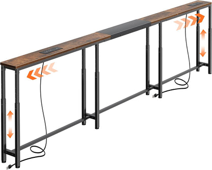 Narrow Console Table Behind Couch