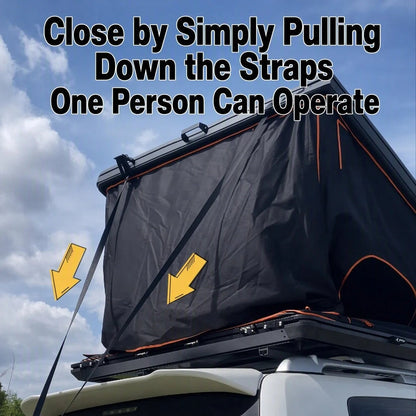 Triangle Aluminum Hard Shell Rooftop Tent for SUVs & Trucks