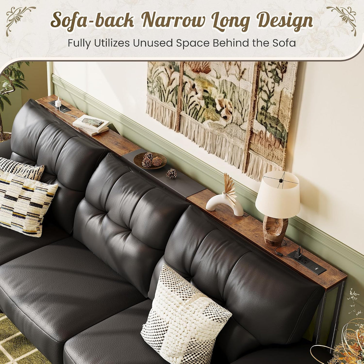 Narrow Console Table Behind Couch